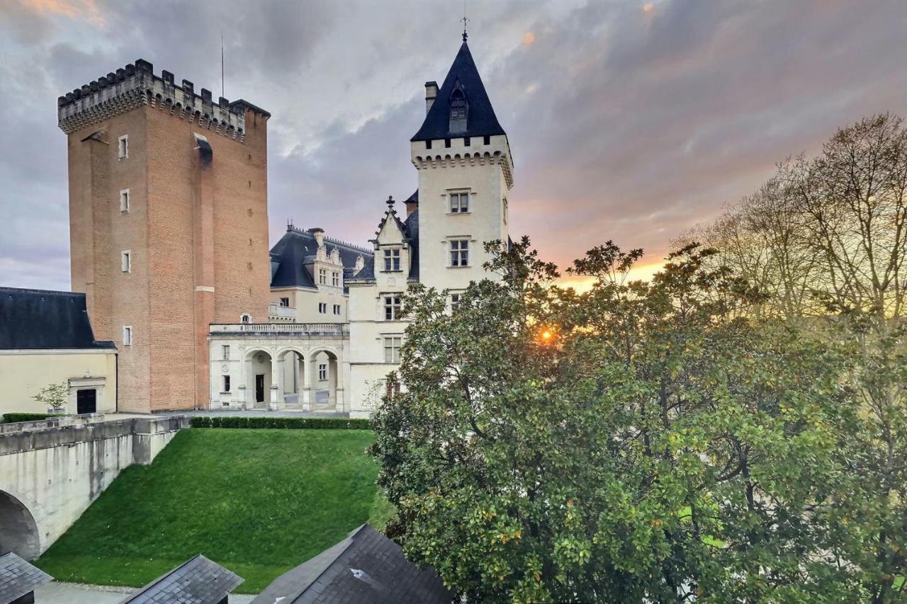 Vue Magique Sur Le Chateau Dans Un Quartier Populaire Pau Exterior photo